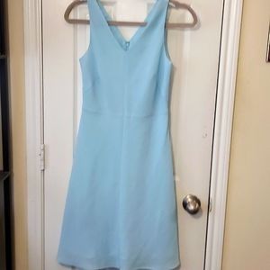 Petite Sophisticate light blue dress